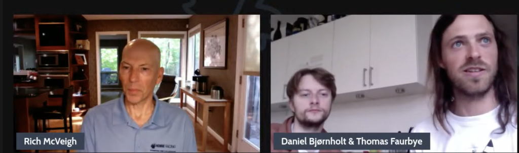 Rich and Daniel Bjornholt talking hobies